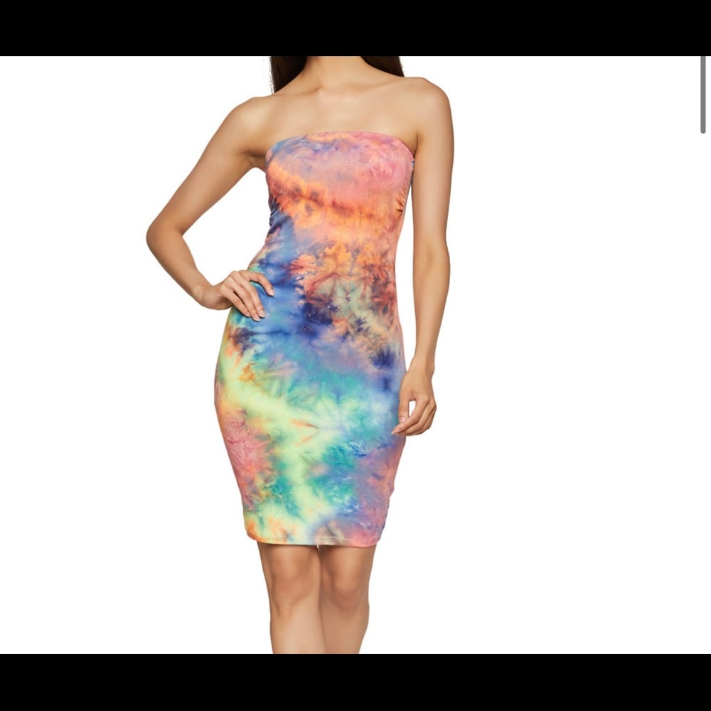 Tie Dye Tube Dress